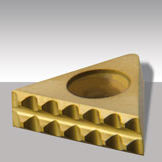 Carbide cutting insert SinterGrip triangular