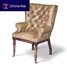 Classic armchair LYONleatheroakbeech
