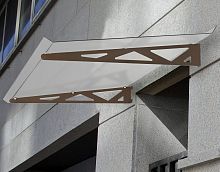 Entrance canopy FLORENCIAaluminumpolycarbonateflat