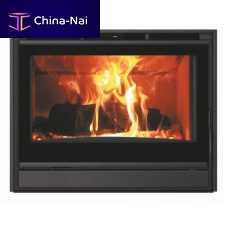 Wood-burning fireplace insert IDK 70steelcontemporary