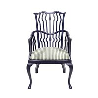 Traditional chair ARCHIE painted woodwooden baseupholstered