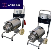 Centrifugal pump for dairy productswheywith electric motor