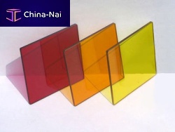 Ultraviolet optical filter redorangeyellow
