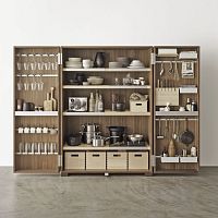 Contemporary storage cabinet for kitchen b2woodenaluminumcommercial