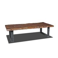 Contemporary coffee table FLORIDAoaksteel baserectangular