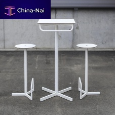Contemporary high bar table BISTROT LBS900HPLsteel basesquare