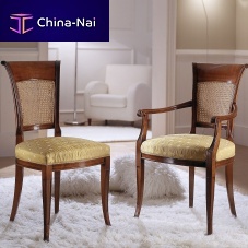 Traditional chair M 605 E M606indoorfabricwooden base