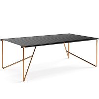 Contemporary dining table NOAstainless steellacquered aluminumstainless steel base