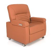 Electric chemotherapy chair P-KL-0072-sectionon castersadjustable backrest