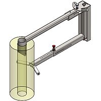 Mechanical gripper for reel handling