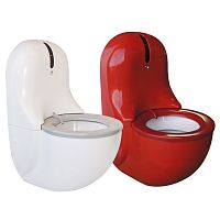 Electronic toilet HYGISEAT wall-hungceramicplastic
