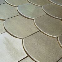 Plain roof tile GLAZED SQUAMAbullnoseclayenameled