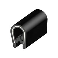 Profile gasket flatspring-loadedU-shaped