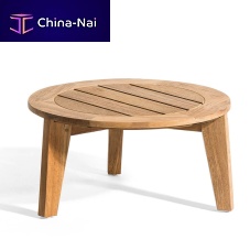 Contemporary coffee table 700 101 ATTOLteakteak baseround