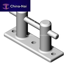 Dock mooring cleat flatstainless steel