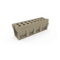 Drainage channel with grating H Rangeconcretefor public spacesfor airport