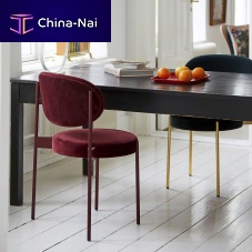 Contemporary chair SERIES 430indoorfabricstainless steel base