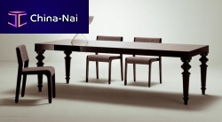 Contemporary dining table CHIAVARIsolid woodrectangularhome
