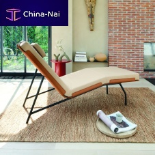 Contemporary chaise longue Carusofabricleatherplywood