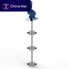 Rushton turbine agitator for liquidsgas/liquidvertical
