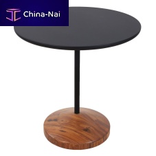 Contemporary high bar table TAIAO teakroundhome