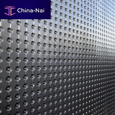 Foundation drainage waterproofing membrane PLATONfor wallrollhigh-density polyethylene (HDPE)