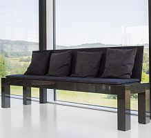 Contemporary bench granitemarblewith backrest