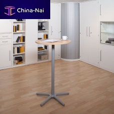Contemporary high bar table 9323070beechmelaminealuminum base