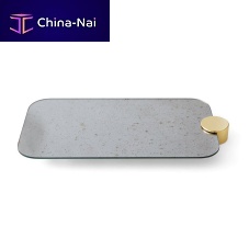 Metal serving tray ODETTE RECTANGULARglasshome