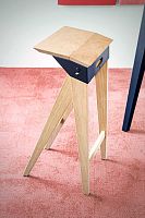 Classic stool GRUTTOwoodenwooden baseergonomic