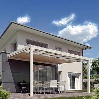 Pergola cover with solar protection ARNEXcanvashome