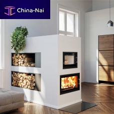 Wood-burning oven built-insingleblack