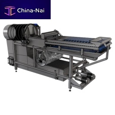 Flotation food washing machine for vegetablesautomaticbelt