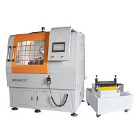 Rotary blade cutting machine MEGACUT series for metalsamplePLC-controlled