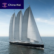 Cruising sailing super-yacht Sea Eagle IIwith open transom3 masts