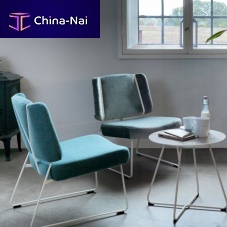 Contemporary lounge chair FRANKIE ECfabricsteelupholstered