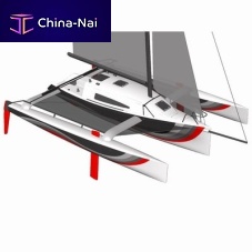 Trimaran 2-cabinwith bowspritsail-drive