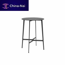 Contemporary high bar table EILEENHPLmarblestainless steel base