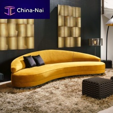 Semicircular sofa Dubaicontemporaryfabricgray