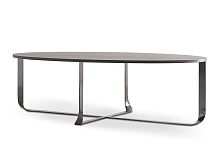 Contemporary table CONFLUENCEsteelpainted metallaminate