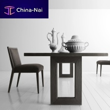Contemporary chair APPIAindoorfabricsolid wood base