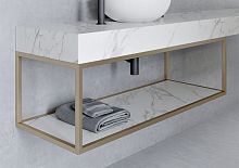 Wall-mounted shelf LESScontemporarywoodenbathroom