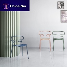 Contemporary chair GENOA MET 0047indoorwoodenpainted metal base