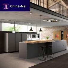 Contemporary kitchen CORTINAlacquered woodironisland