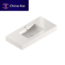Countertop washbasin evita SSilestone®with counter1-hole