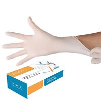 Latex gloves medicalpowderedwaterproof