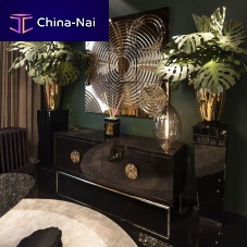 Contemporary sideboard NEW SECRET 2ebonymatte lacquered woodwith shelf