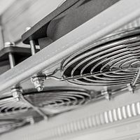 Air blower rotaryfor electrical cabinets