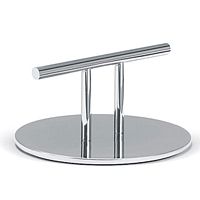 Contemporary footstool SILENCEstainless steelindoorfor hairdressers