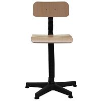Workstation swivel chair KT-2with wooden back